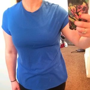 Blue Athletic Workout Top